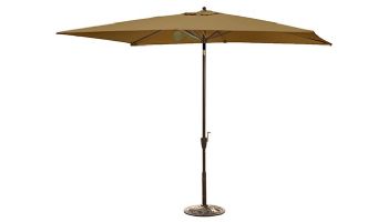 Adriatic Autotilt Market Umbrella | 6.5' x 10' Rectangle | Stone Olefin | NU5433ST