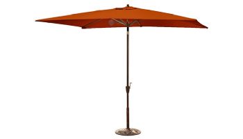 Adriatic Autotilt Market Umbrella | 6.5' x 10' Rectangle | Terra Cotta Olefin | NU5433TC