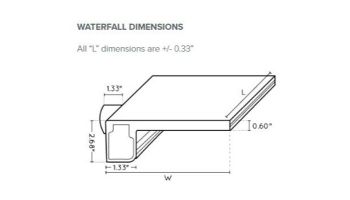 Natural Wonders 48" Rainfall with 6" Lip Back Port | White | 25587-430-000