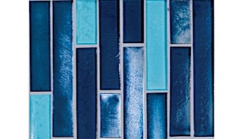 National Pool Tile Aquascapes Vertical Glass | Azure | OCN-AZURE VS6