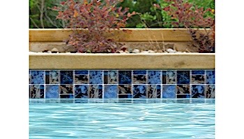 National Pool Tile Escapes Series Pool Tile | Riverstone | ESC-BLSTONE