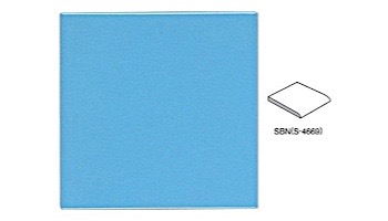 National Pool Tile 6x6 Radius Bullnose Tile | Glossy Light Blue | M6761C SBN