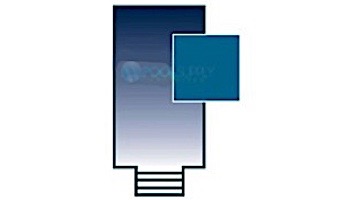 PoolTux 15-Year Royal Mesh Safety Cover | Rectangle 12' x 24' Blue | 4' x 8' Center End Step | CSPTBME12241