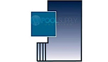 PoolTux 15-Year Royal Mesh Safety Cover | Rectangle 18' x 36' Blue | 4' x 8' Left End Step | CSPTBME18362