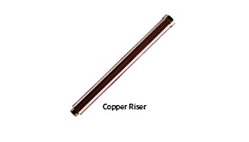 FX Luminaire GT 18" Riser Assembly | .5" NPT Brass Threads | Copper | 18RGTCU
