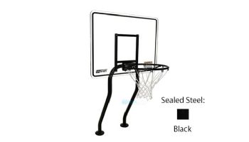 SR Smith Residential Salt Friendly Basketball Game | Black Sealed Steel Frame | With Anchors | S-BASK-CH