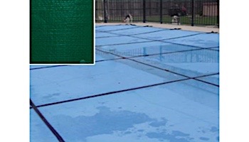 PoolTux 20-Year King Light Weight Solid Safety Cover | No Step Rectangle 12' x 20' Green | CSPTGSL12200