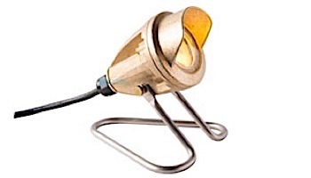 FX Luminaire LL 1 LED Under Water Light | Brass | Zone Dimming | 100' Cord | LLZD1LEDBS100