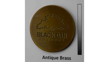 Black Oak Foundry Square Apollo Backplate with Oak Leaf Scupper | Antique Brass / Bronze Finish | S53-AB