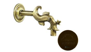 Black Oak Foundry Bologna Spout | Antique Brass / Bronze Finish | S22-AB