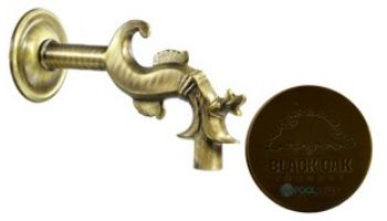 Black Oak Foundry Bologna Spout | Antique Brass / Bronze Finish | S22-AB