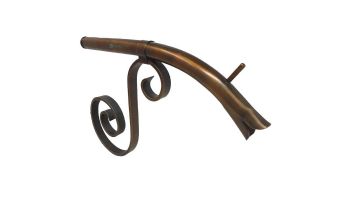 Black Oak Foundry Large Courtyard Spout | Antique Brass / Bronze Finish | S7600-AB | S7642-AB