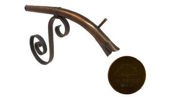 Black Oak Foundry Large Courtyard Spout | Antique Brass / Bronze Finish | S7600-AB | S7642-AB