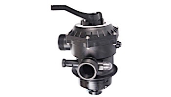 Custom Molded Products Top Mount Multi-Port Valve 1.5" FPT x 2" Buttress Black for Pentair Sand Filters 262504 | 27500-154-000
