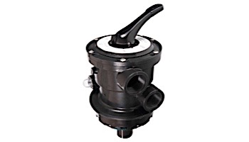 Custom Molded Products Top Mount Multi-Port Valve 1.5" FPT x 2" Buttress Black for Pentair Sand Filters 262504 | 27500-154-000