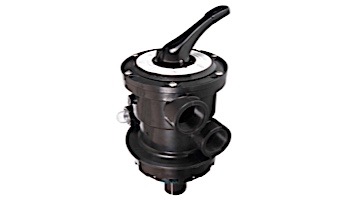 Custom Molded Products Top Mount Multi-Port Valve 1.5" FPT x 2" Buttress Thread Black for Pentair Sand Filters 262505 | 27501-154-000