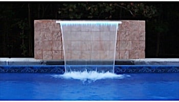 Brilliant Wonders 36" LED Waterfall Back Port | 6" Lip | 100 Ft. Cord | Tan | 25677-339-000