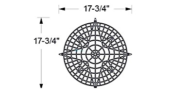 AquaStar Swim Designs Compass Stencil Only | White | F1001-01