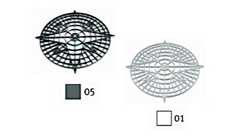 AquaStar Swim Designs Compass Stencil Only | White | F1001-01