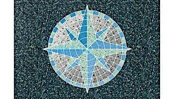 AquaStar Swim Designs Compass Stencil Only | Gray | F1001-05