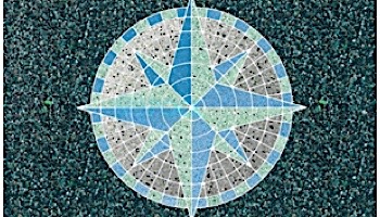 AquaStar Swim Designs Compass Stencil Only | White | F1001-01