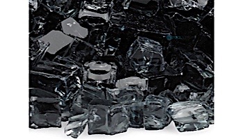 American Fireglass Half Inch Classic Collection | Black Fire Glass | 10 Pound Jar | AFF-BLK12-J