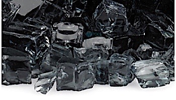 American Fireglass Half Inch Classic Collection | Black Fire Glass | 10 Pound Jar | AFF-BLK12-J