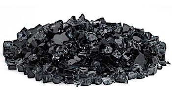 American Fireglass Half Inch Classic Collection | Black Fire Glass | 10 Pound Jar | AFF-BLK12-J