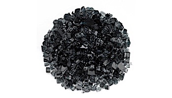 American Fireglass Half Inch Classic Collection | Black Fire Glass | 10 Pound Jar | AFF-BLK12-J