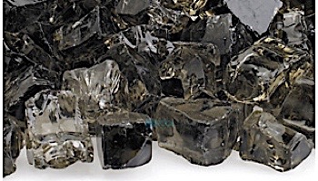 American Fireglass Half Inch Classic Collection | Black Fire Glass | 10 Pound Jar | AFF-BLK12-J