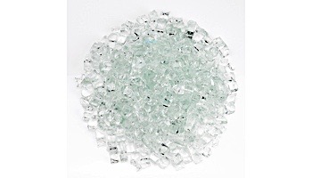 American Fireglass Half Inch Classic Collection | Clear Fire Glass | 10 Pound Jar | AFF-CLR12-J