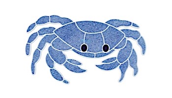 AquaStar Swim Designs Crab Stencil Only | White | F1003-01