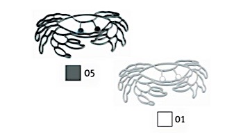 AquaStar Swim Designs Crab Stencil Only | White | F1003-01