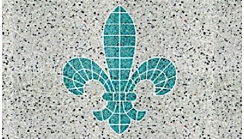 AquaStar Swim Designs Fleur de Lis Stencil Only | White | F1005-01