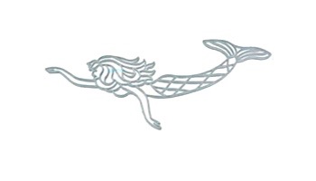 AquaStar Swim Designs Mermaid Stencil Only | White | F1007-01