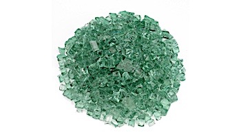 American Fireglass Half Inch Classic Collection | Evergreen Fire Glass | 10 Pound Jar | AFF-EVGR12-J