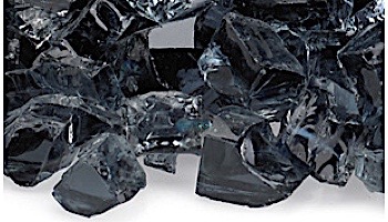 American Fireglass Half Inch Classic Collection | Black Fire Glass | 10 Pound Jar | AFF-BLK12-J