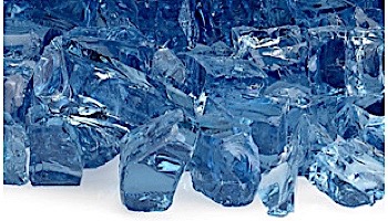 American Fireglass Half Inch Classic Collection | Azuria Fire Glass | 10 Pound Jar | AFF-AZBL12-J