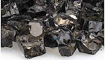 American Fireglass Half Inch Premium Collection | Gray Reflective Fire Glass | 10 Pound Jar | AFF-GRYRF12-J