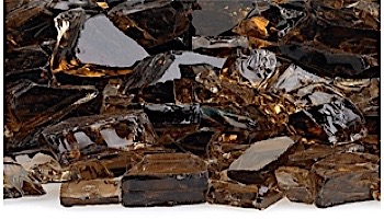 American Fireglass Half Inch Premium Collection | Bronze Reflective Fire Glass | 10 Pound Jar | BRZRF12-J