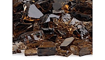 American Fireglass Half Inch Premium Collection | Copper Reflective Fire Glass | 10 Pound Jar | AFF-COPRF12-J