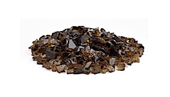 American Fireglass Half Inch Premium Collection | Copper Reflective Fire Glass | 10 Pound Jar | AFF-COPRF12-J