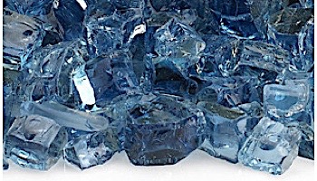 American Fireglass Half Inch Premium Collection | Gray Reflective Fire Glass | 10 Pound Jar | AFF-GRYRF12-J