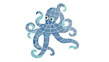 AquaStar Swim Designs Octopus Stencil Only | Gray | F1008-05