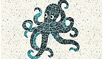 AquaStar Swim Designs Octopus Stencil Only | White | F1008-01