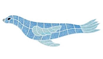 AquaStar Swim Designs Sea Lion Stencil Only | Gray | F1009-05