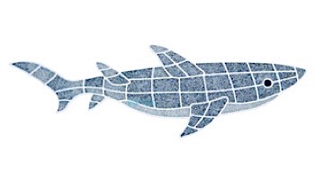 AquaStar Swim Designs Shark Stencil Only | White | F1010-01