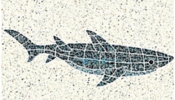 AquaStar Swim Designs Shark Stencil Only | White | F1010-01