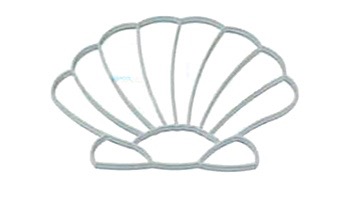 AquaStar Swim Designs Shell Stencil Only | White | F1011-01