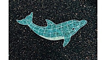 AquaStar Swim Designs Dolphin Medium Stencil Only | Gray | F1015-05